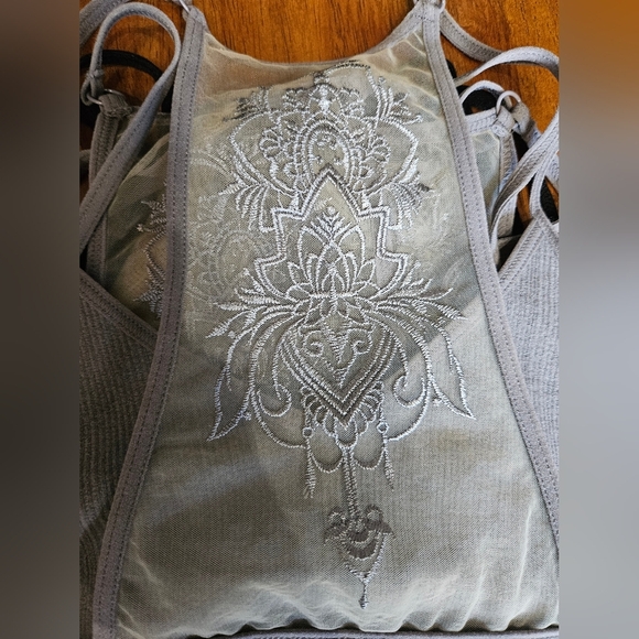 Tattoo Mesh Racerback Bralette - Picture 3 of 5